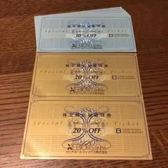 ゼビオ 株主優待券 20%割引×２枚 10%割引×8枚 ☆ 最新