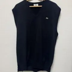 LACOSTE ニットベスト ブラック　ラコステ