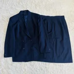 BURBERRY バーバリー ダブルスーツ セットアップ スカート ネイビー