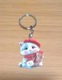 猫のアクリルキーホルダー