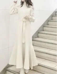 MERCURYDUO オープンショルダーマーメイドニットワンピース♡