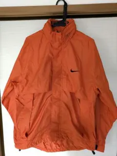 90's NIKE ナイキ パッカブル　ナイロンジャケット 　オレンジ　メンズM