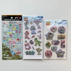 トイストーリー ウォーターシール ふわふわシール　ステッカー　3セット