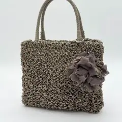 【美品】ANTEPRIMA ワイヤーバッグ ハンドバッグ リボン 編み込み