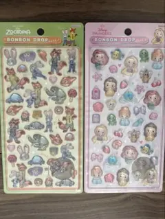 ボンボンドロップシール　ズートピア&プリンセス　正規品