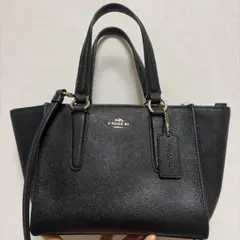 COACH 2way レザー ショルダー ハンドバッグ　F11925