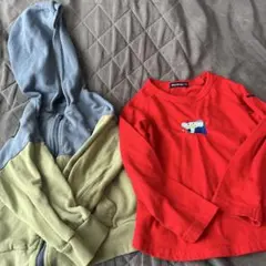 moujonjonパーカーとロンTセット　100〜110