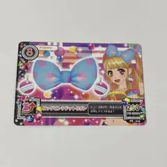 アイカツカード ビッグピンクドットリボン ポップ 夏樹みくる