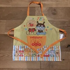 新品未使用】アンパンマン 子供用エプロン タグ付き 100cm ポケット