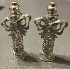 リボン装飾の香水アトマイザー2個セット