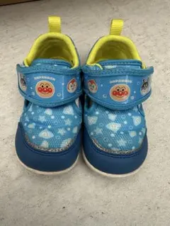 moonSTAR アンパンマン メッシュベビーシューズ 青　114