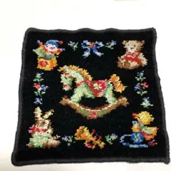 アフタヌーン・カワサキ 刺繍ハンカチ