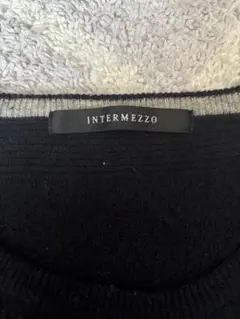 INTERMEZZO ブラックニット セーターのサムネイル