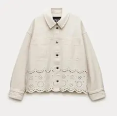 ZARA ZWコレクション エンブロイダリー ジャケット デニムジャケット 刺繍