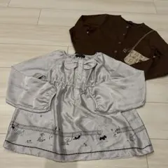 ポンポネット　チュニック カーディガン　2枚セット　130