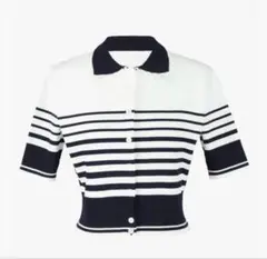 Bibiy. ROSIE SHIRT KNIT NAVY ビビィ ボーダー - メルカリ