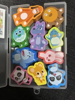 ベイビーバス　BabyBus つみきセット キキ　ミュウ　どーなっぴー　パズルのサムネイル