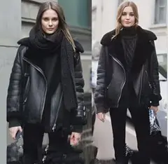 レザージャケットボア