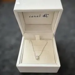 Canal 4℃ カナルヨンドシー ホワイトゴールドネックレス k10