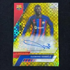 Ousmane Dembele Topps Chrome /99 Auto 直筆