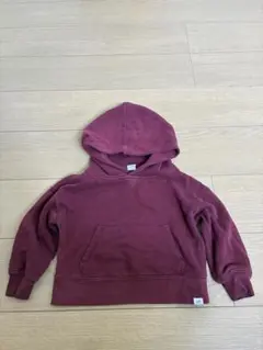GAP バーガンディ フード付きトレーナー 2歳用