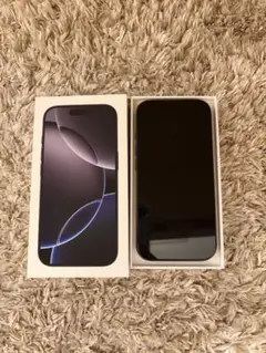【美品】iPhone 16 Pro 128GB ブラックチタニウム オマケ有り