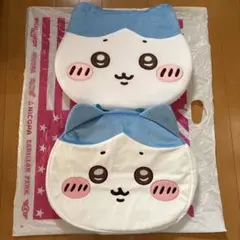 ちいかわ低反発クッション＆おかおBIGボストンバッグ① ハチワレ