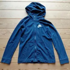 Nike ネイビー フルジップパーカー M　キッズ