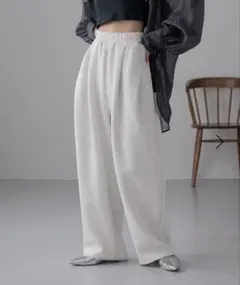 LOWRYS FARM カットイージーコクーンパンツ グレー