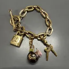 激レア美品 Juicy Couture ハート鍵チャーム ブレスレット 箱付 - メルカリ
