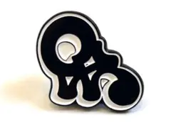 【PE】Tagging piece ピンバッチ　Black