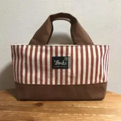 横長ミニトートバッグ　ハンドメイドミニバッグ