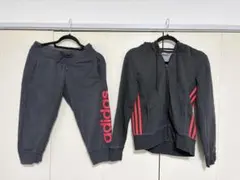 adidas ジャージ上下セット ダークグレー