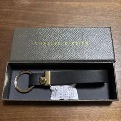 【値下げ】CHARLES & KEITH ブラックキーリング