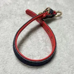 【犬首輪】おしゃれデニムxレッド小型犬のサムネイル
