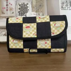 小鳥パフェ×デニム⭐️お薬手帳ケース⭐️通帳ケース⭐️お薬手帳ケース⭐️ハンドメイド