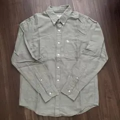 Abercrombie & Fitch カーキ グリーン 長袖シャツ M