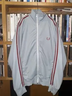 希少 フレッドペリー トラックジャケット 80s 長袖 ブルー レッド 青 赤