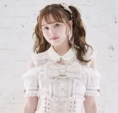 LIZLISA BIGリボンオープンショルダーブラウス