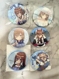 五等分の花嫁　中野三玖　缶バッジセット