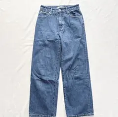 シンプルシテェ ベイクルーズ デニムパンツ S ストレート ブルー 綿100%のサムネイル