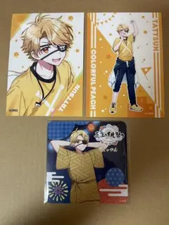 カラフルピーチ たっつん 真夏の桃祭り コースター セブン ブロマイド カラピチ