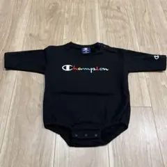 Champion 黒 ロンパース 長袖　70サイズ