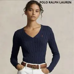 限定価格　POLO RALPH LAUREN ケーブルニットセーター Vネック