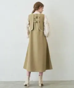 idem piping ジャンスカ ジャンパースカート 2wayジレ