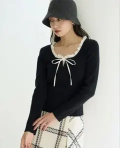 スナイデル♡フリルドッキングニット