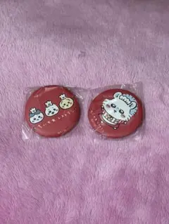 キャラクター缶バッジ 2個セット　ちいかわレストラン