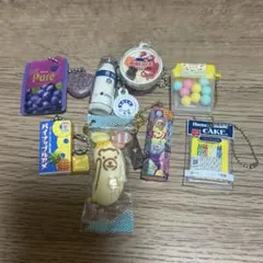 미니어처 음식 과자 열쇠 고리 가챠 묶음 판매