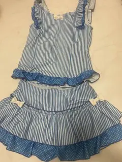 セパレート　水着　160 水色　女の子　上下セット　ビキニ　星