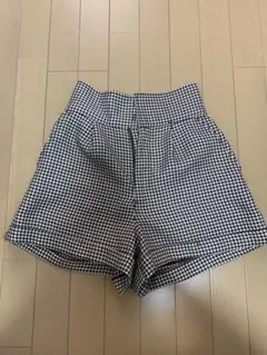 GRL ハイウエスト チェック柄ショートパンツ S